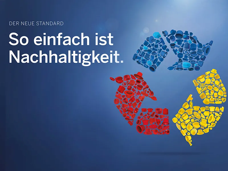 pöppelmann KAPSTO® macht Nachhaltigkeit zum Standard: 1.900 weitere Artikel ab sofort sukzessive auch als ressourcenschonende Alternative mit Recycling-Kunststoff verfügbar