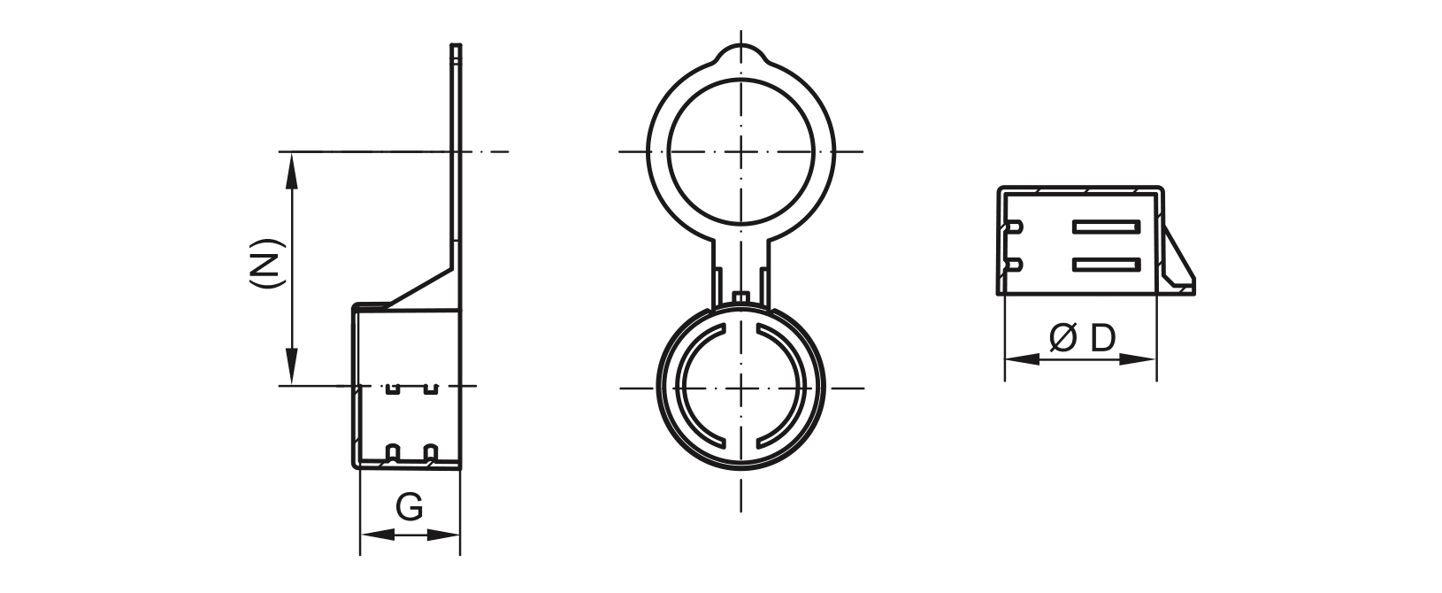 Drawing quick release fasteners - GPN 940